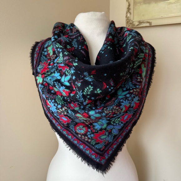 Liberty of London Accessories - Liberty of London Floral Black Scarf
